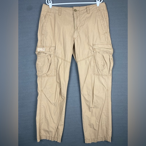 Polo Ralph Lauren Other - VTG Polo Jeans Ralph Lauren Cargo Pants Men's 36x31 Tan Khaki Military Utility‎